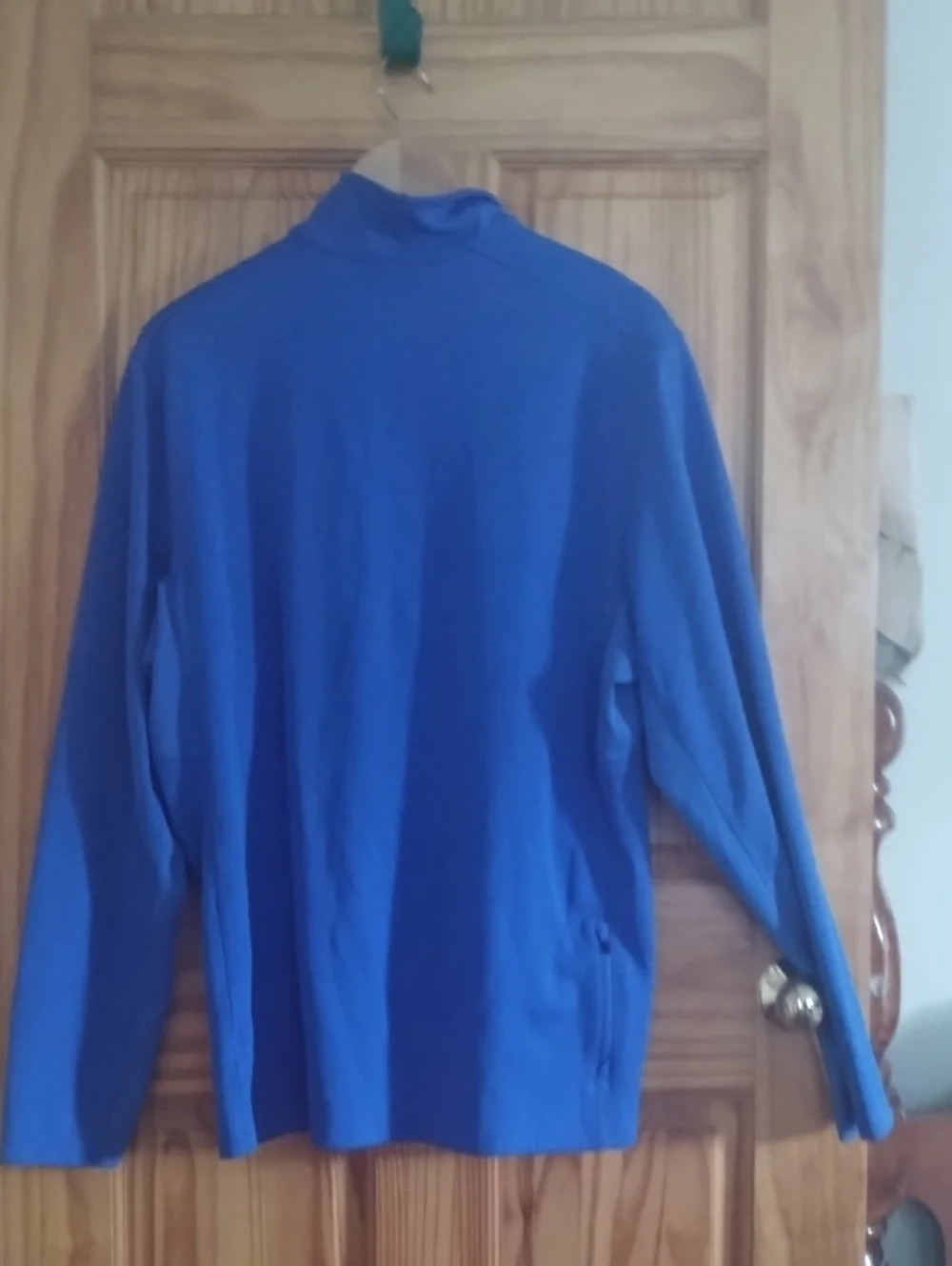 Nike Blue Quarter-Zip Pullover with Multicolor Chest Graphic